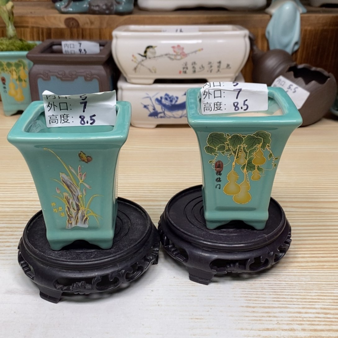 紫砂陶瓷花盆浮力