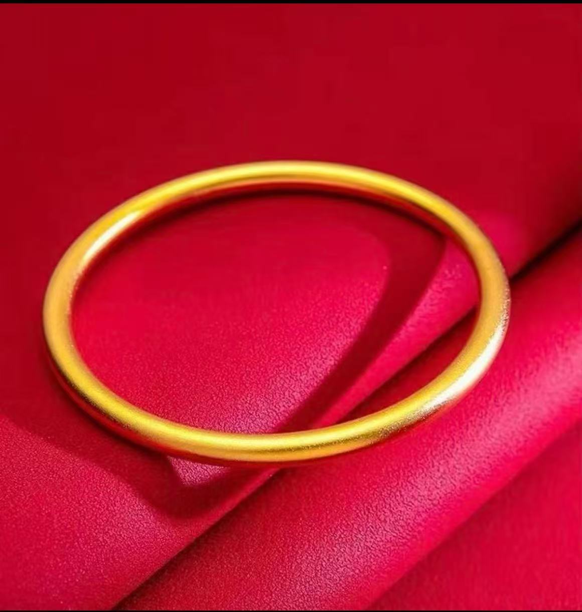 足金999经典素圈手镯