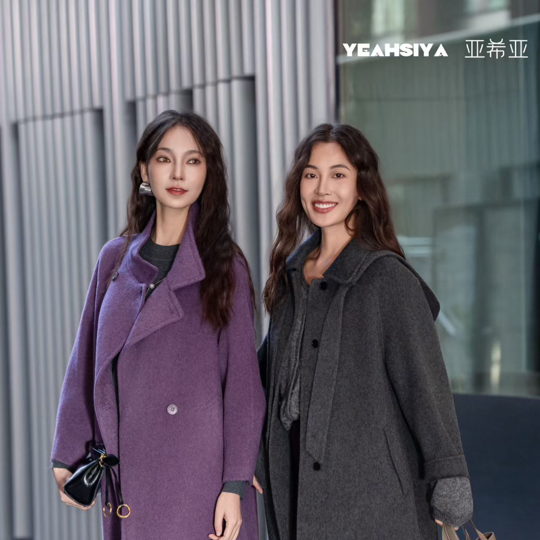 2025 品牌形象款 冬季保暖时尚气质中长款大衣