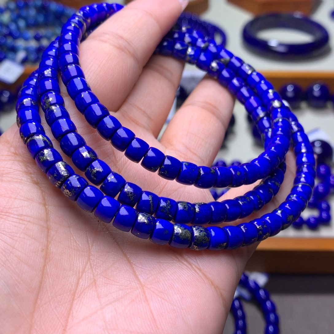 青金石手链未镶嵌6m