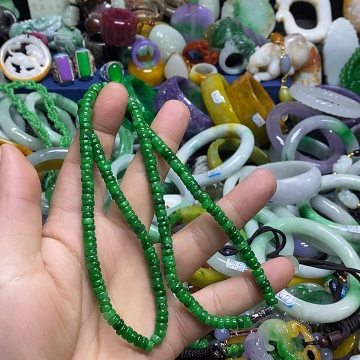 颈饰未镶嵌翡翠缅甸翡翠首饰配饰