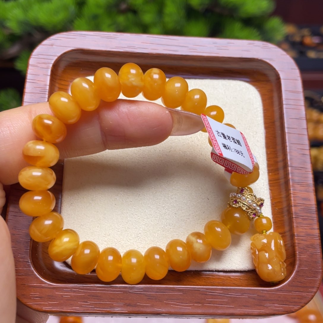 蜜蜡手串未镶嵌手串