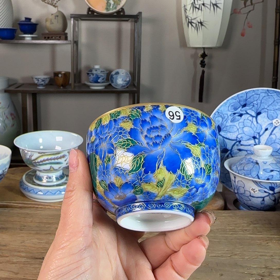 杯景德镇陶瓷柴烧多人