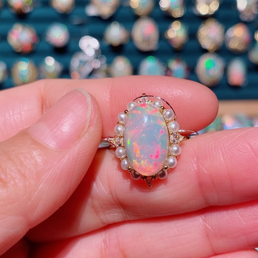 欧泊欧泊戒指银S925镶嵌