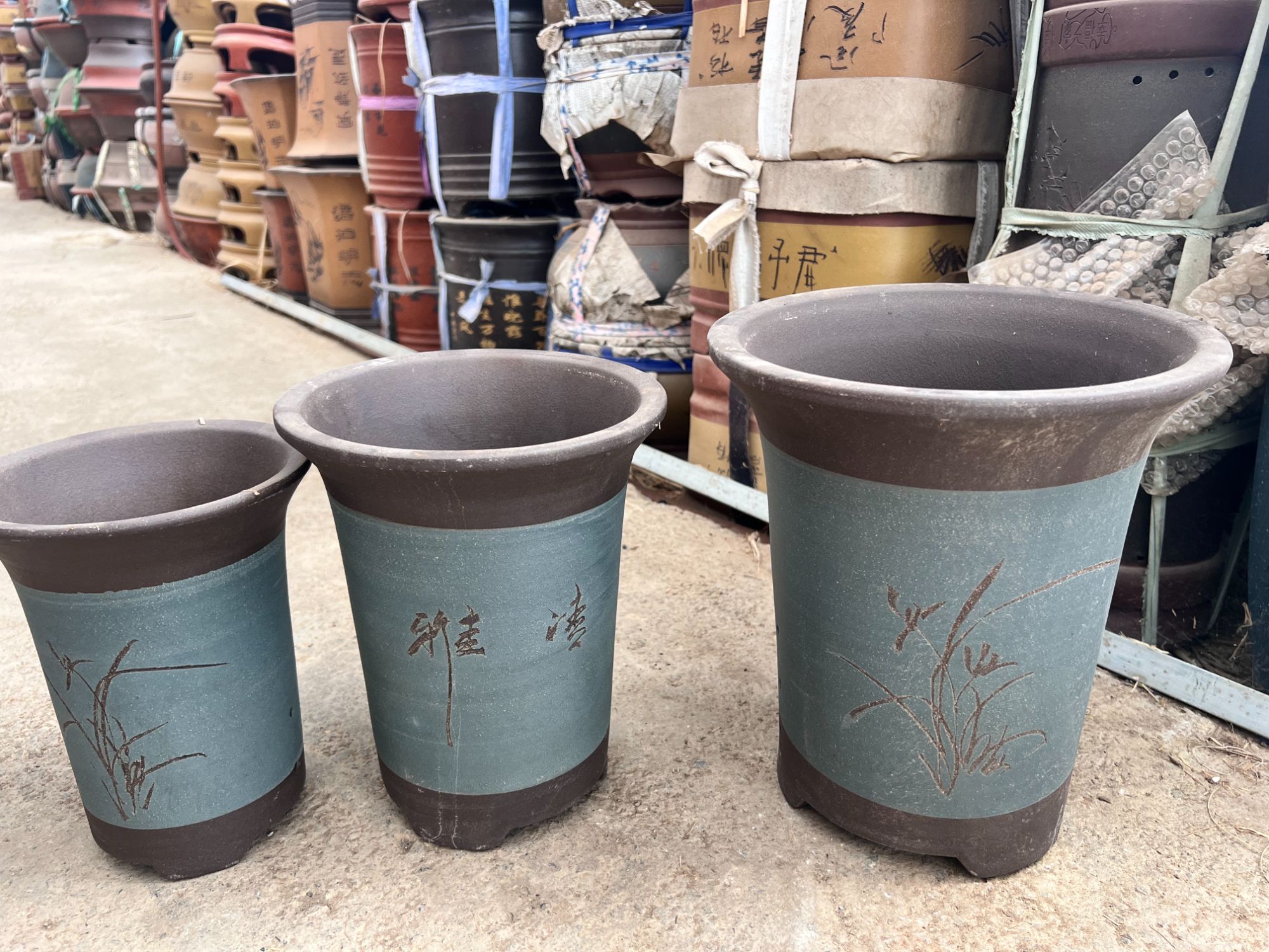 紫砂兰花盆专用盆适合阳台种菜家用养君子兰等花卉