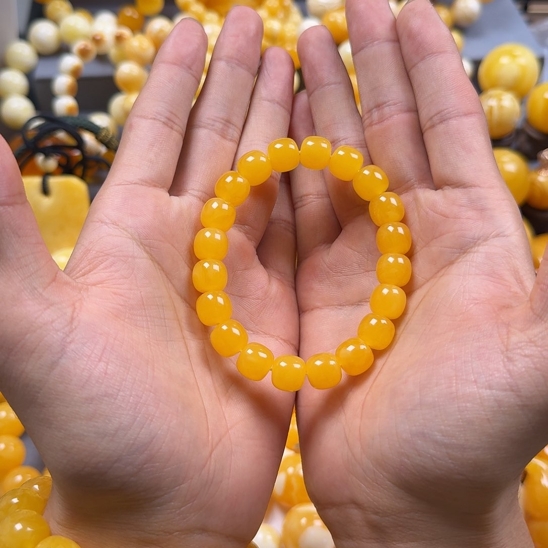 琥珀珠宝奇石未镶嵌同料老型11mm