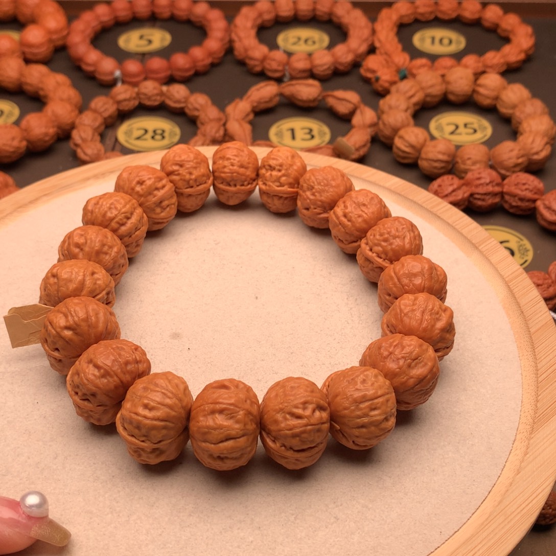 文玩核桃手串柿子饼