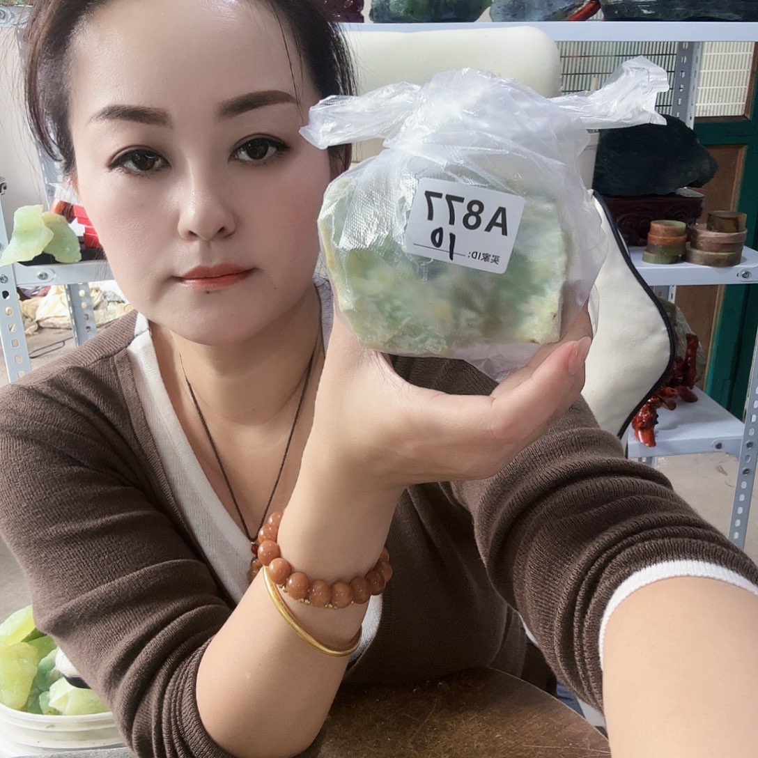 玉天然岫玉手工雕刻