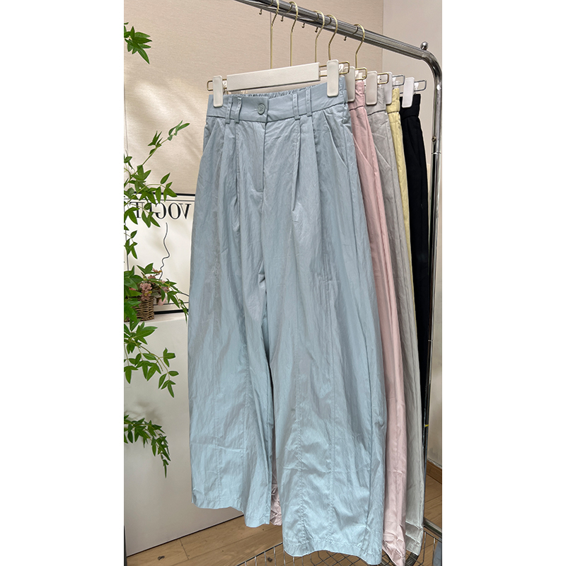 74%棉 夏季薄款九分山本裤休闲百搭纸片裤垂感气球裤宽松慵懒显瘦