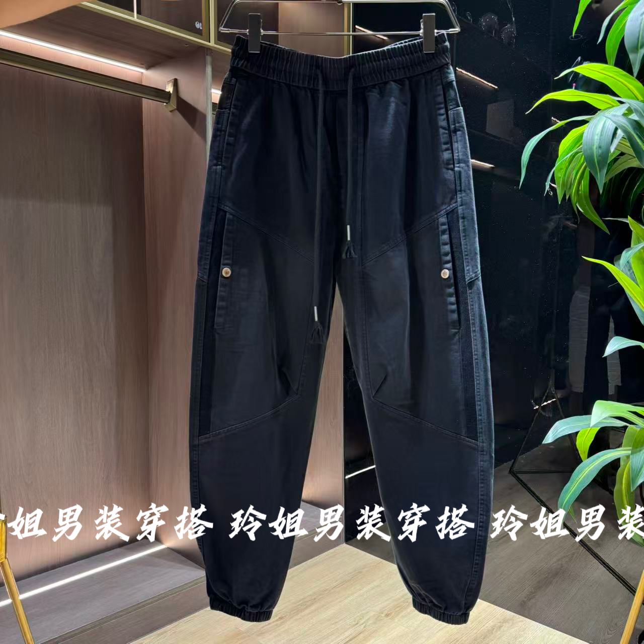 美式机能风百搭型男卫裤秋款新款流行休闲裤男百搭宽松工装束脚裤
