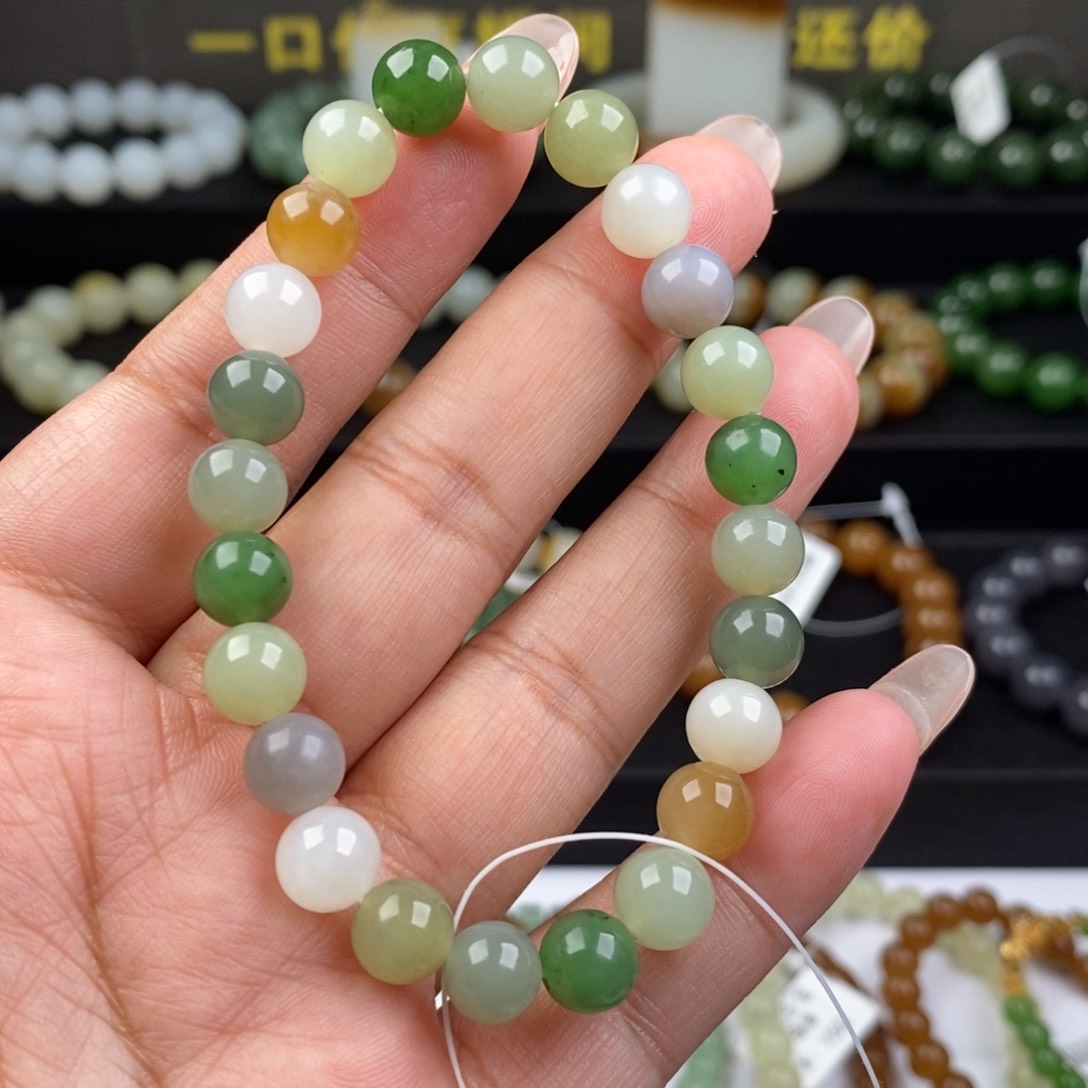 和田玉手串未镶嵌
