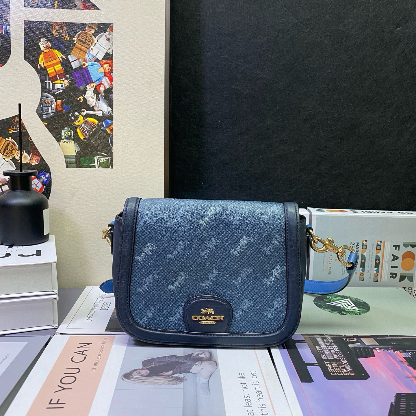 95新 COACH/蔻驰 23486斜挎包20*15