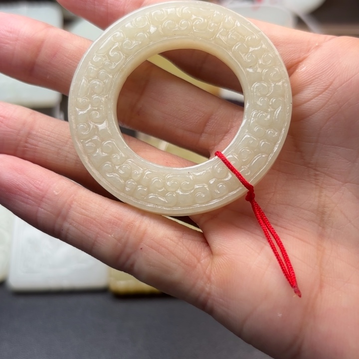 …***～和田玉未镶嵌挂件