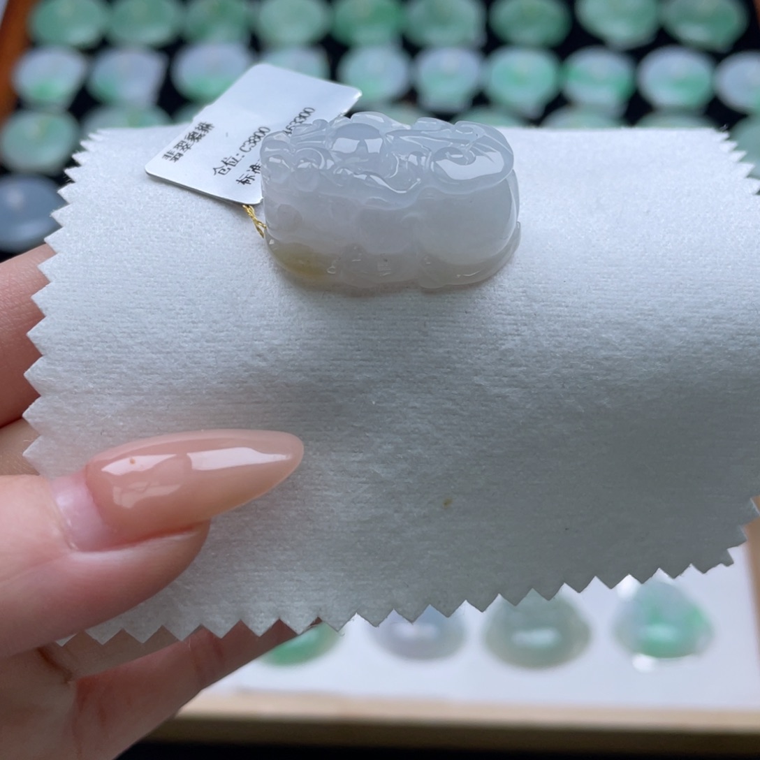 翡翠未镶嵌颈饰貔貅