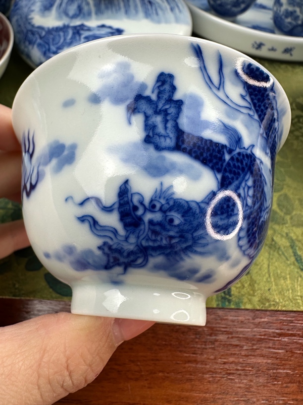 《澐山赋》太极极乐龙柴窑盖碗