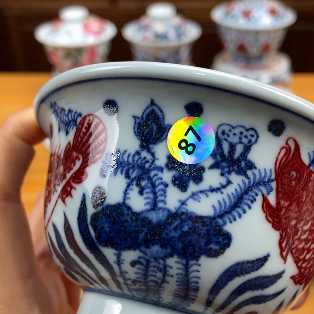 手绘现代茶具非古董