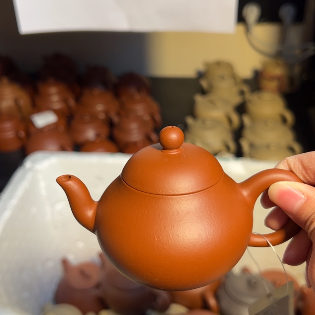 茶壶紫砂宜兴紫砂壶朱泥120