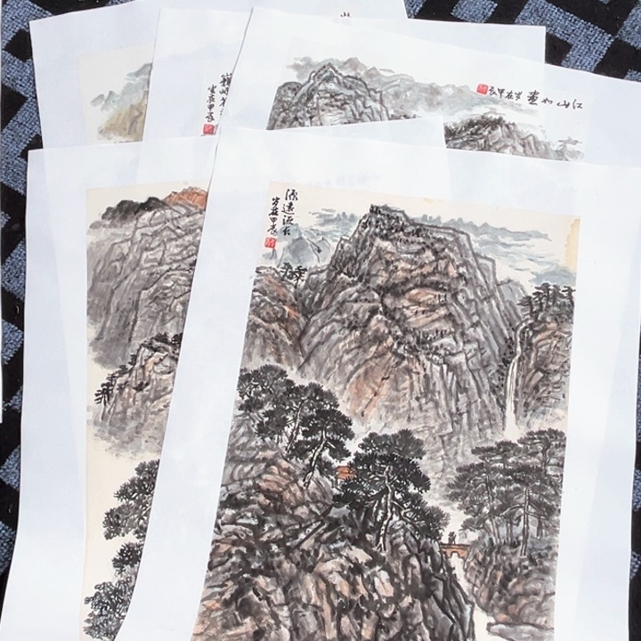 国画百*微瑕纯手绘国画作品5