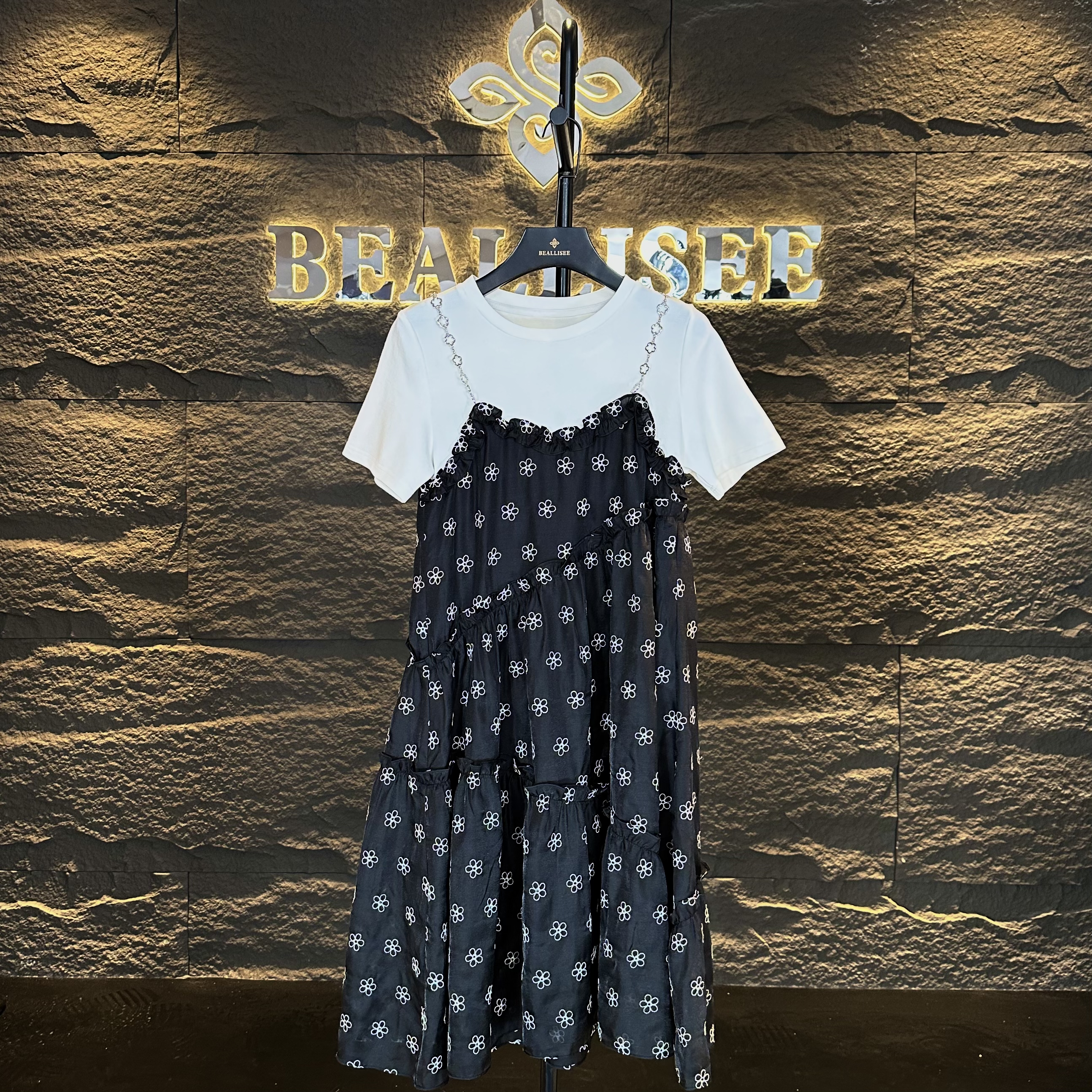 【茶茶】编码【26】夏季新款碎花设计款显瘦气质大码连衣裙-BLS-A274