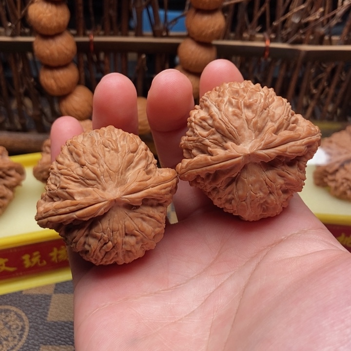 桃核吊坠白狮子43全品白茬