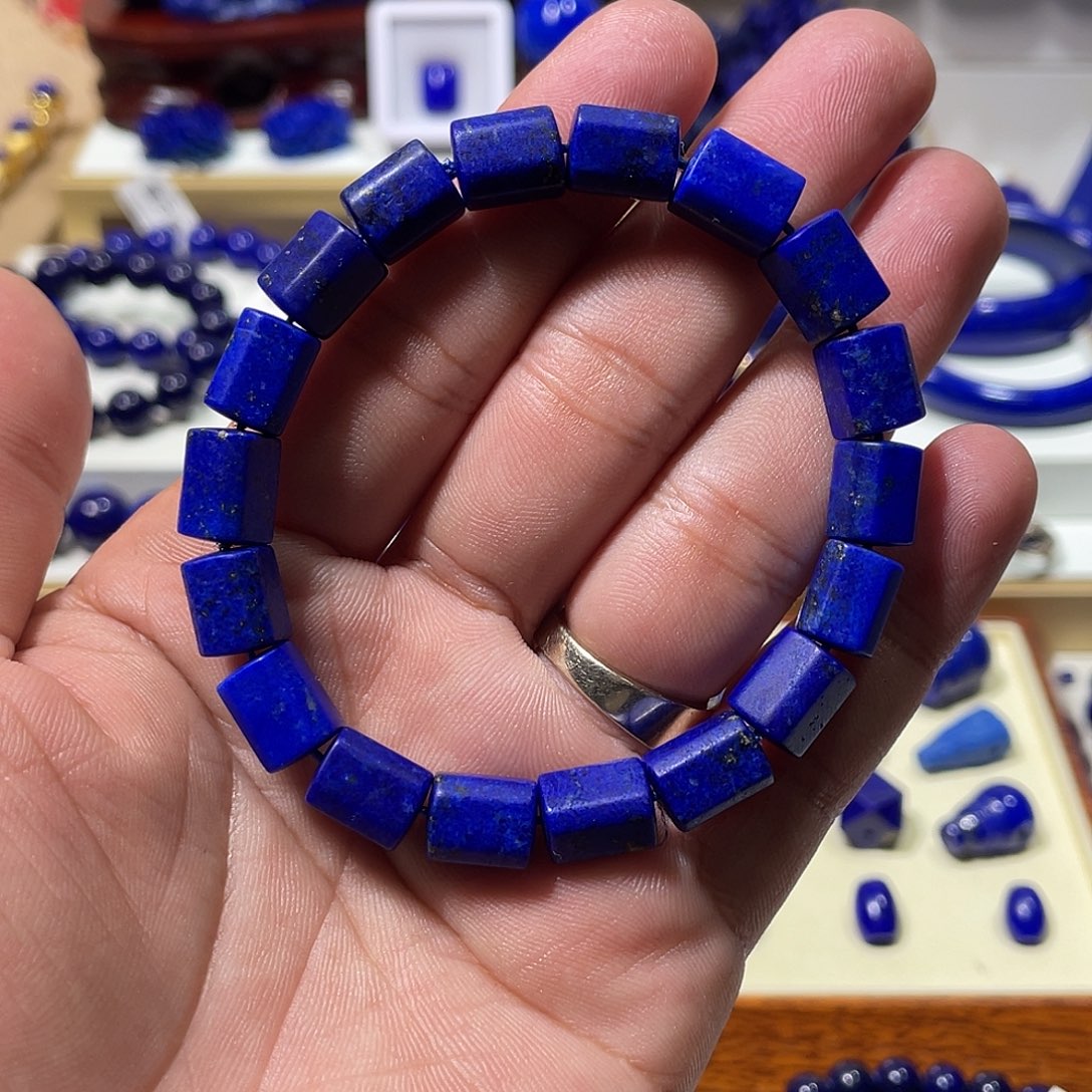 青金石未镶嵌8mm随型手串