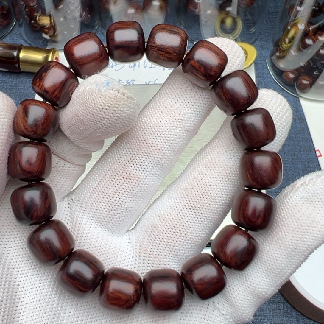 木教****牛海南红降花梨公1.2老型黑金黑肉