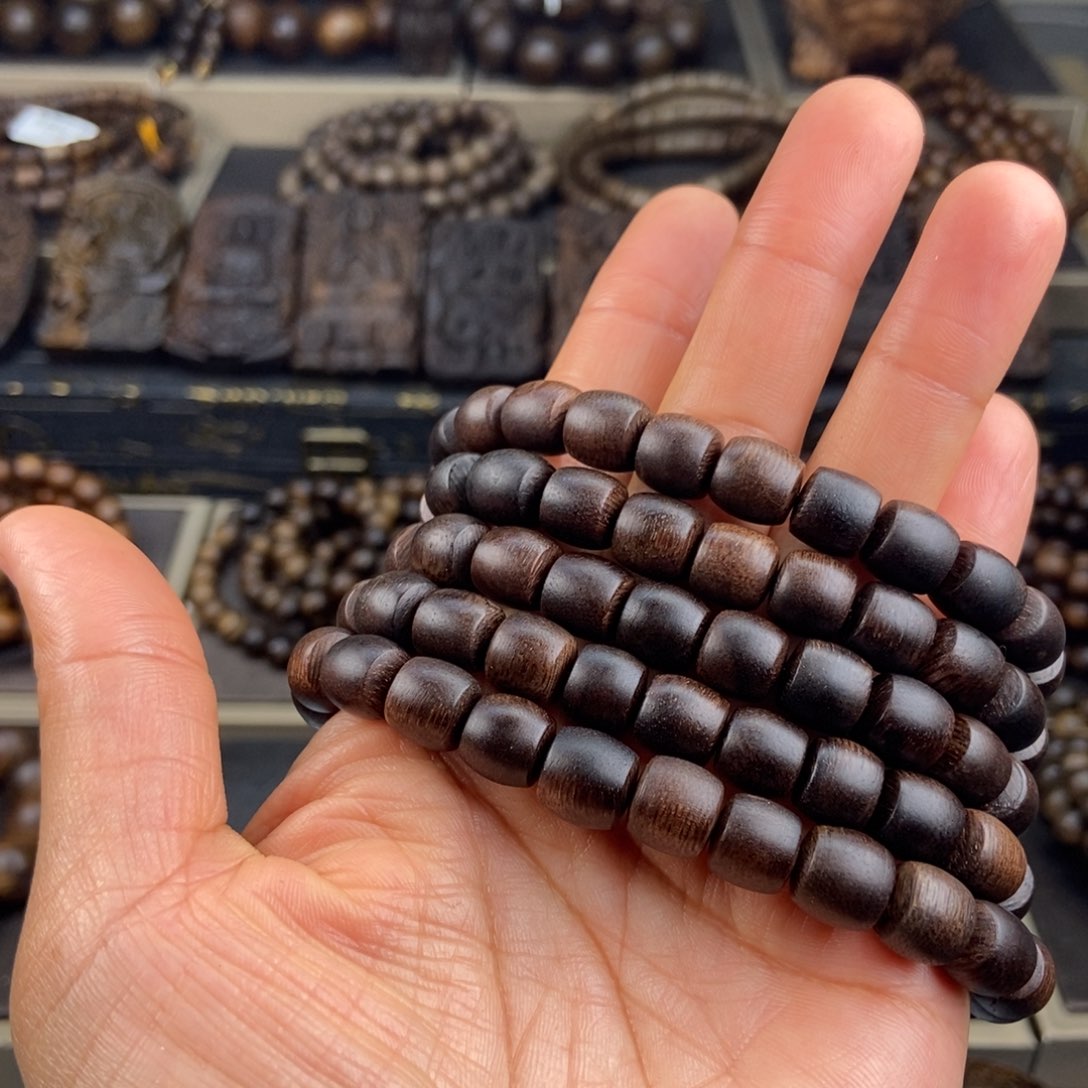 手串沉香珠*越南芽庄白棋老料