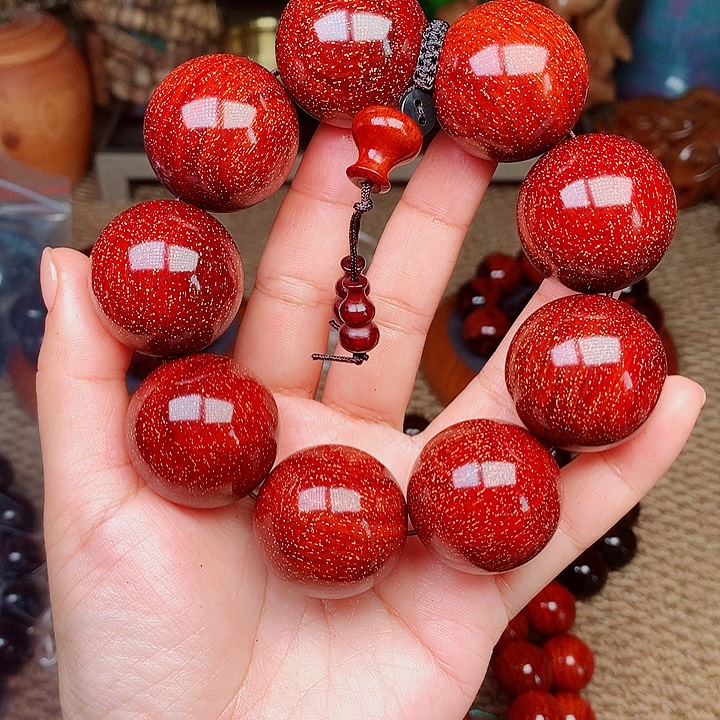 檀香紫檀（小叶紫檀）桃3.0红