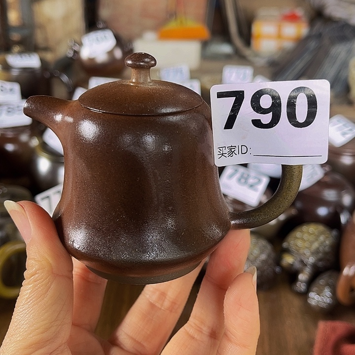 重**始蛟龙精品柴烧小品小金钟110毫升一壶一杯