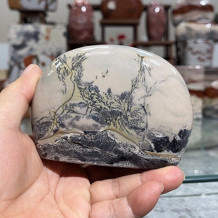 广西石开****✧国画石摆件