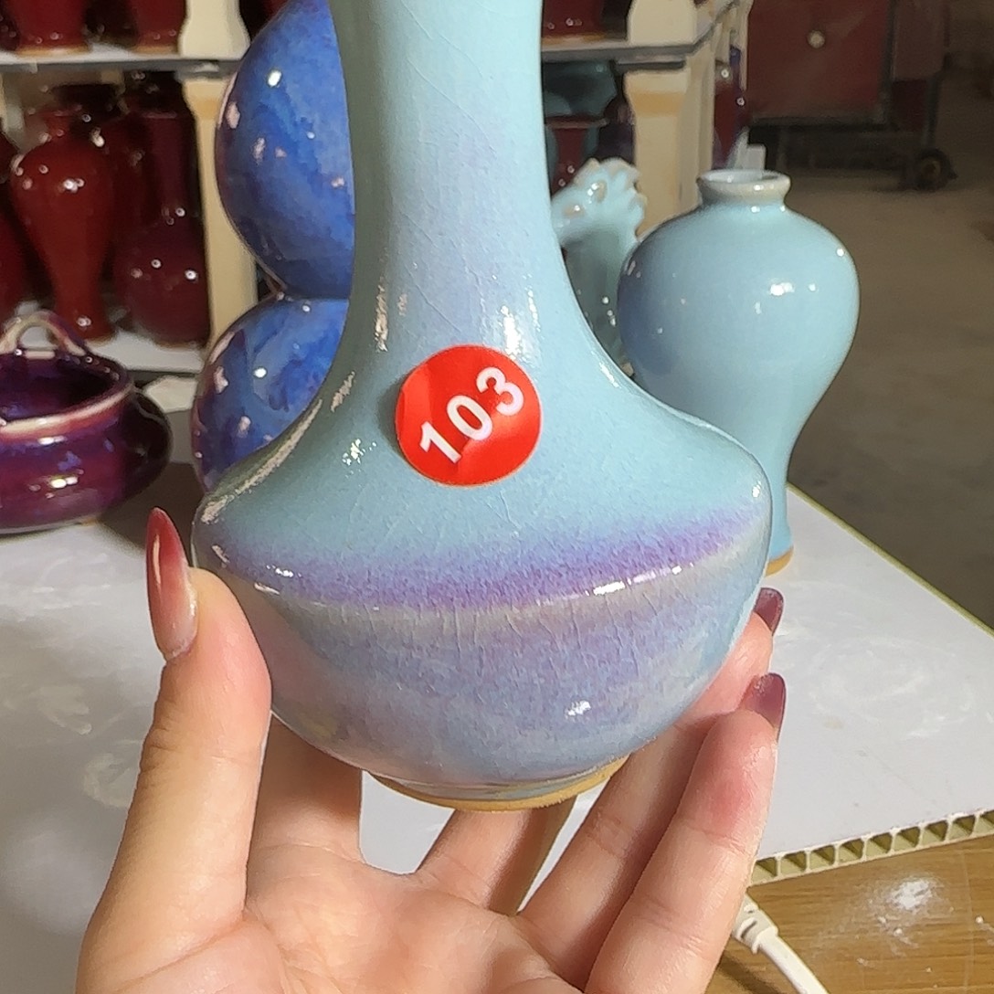 陶摆件郑家钧窑摆件