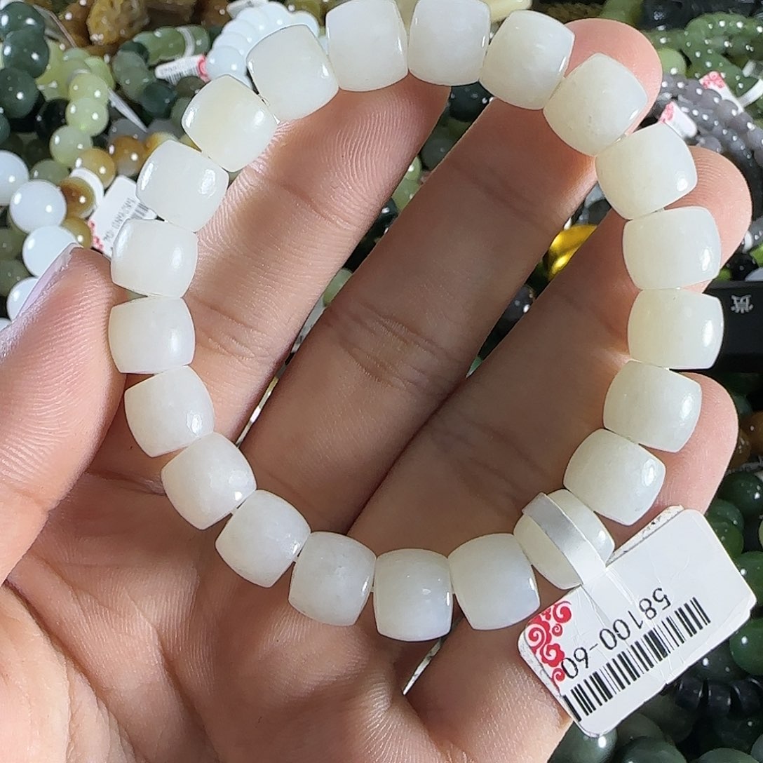 和田玉手链未镶嵌76