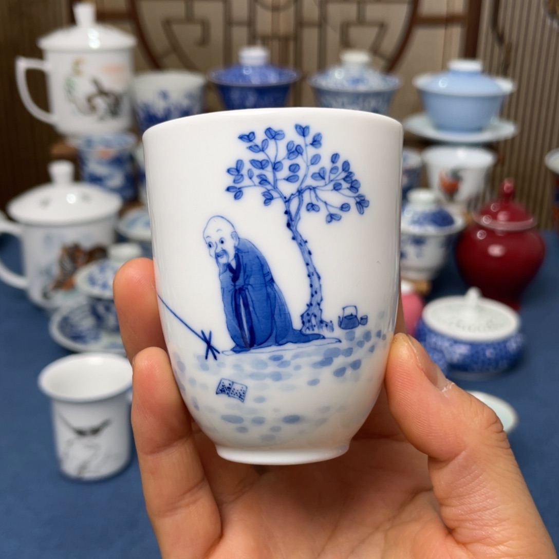 景德镇手工陶瓷茶杯