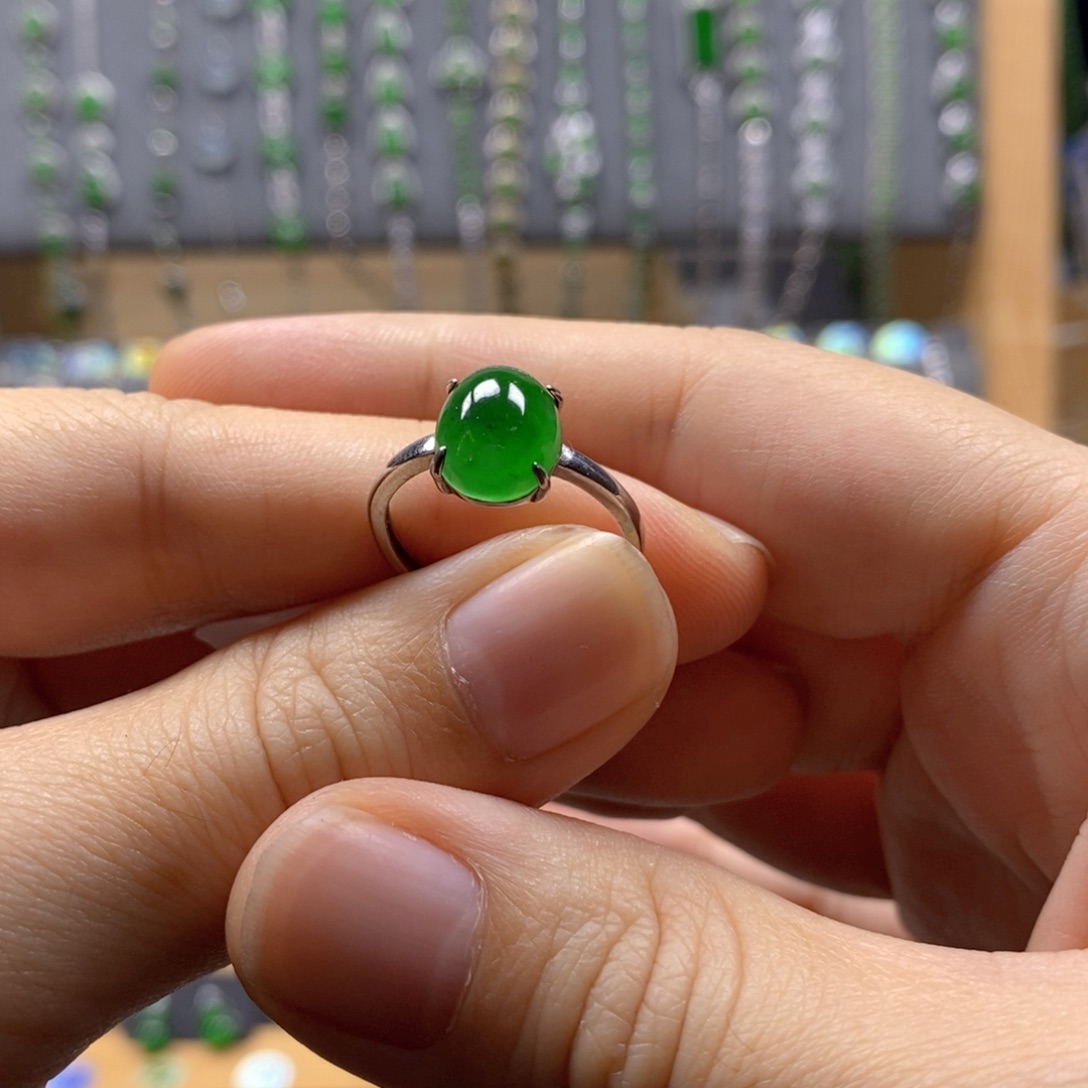 颈饰银S925镶嵌翡翠218号