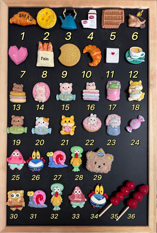 （此链接不单拍 无售后）ins风高颜值立体冰箱贴