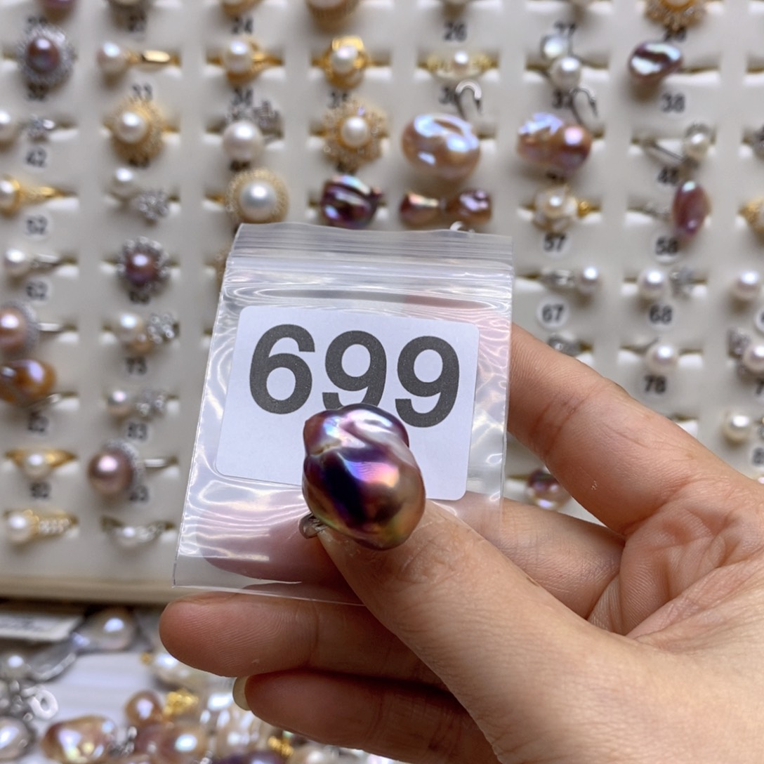 淡水珍珠颈饰合金699