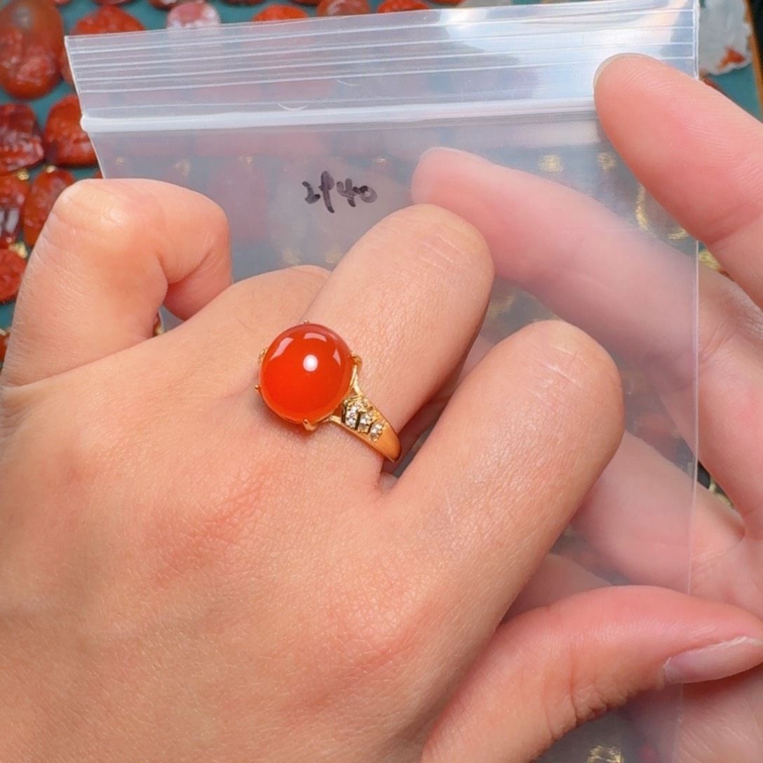 南红玛瑙南红银S925镶嵌