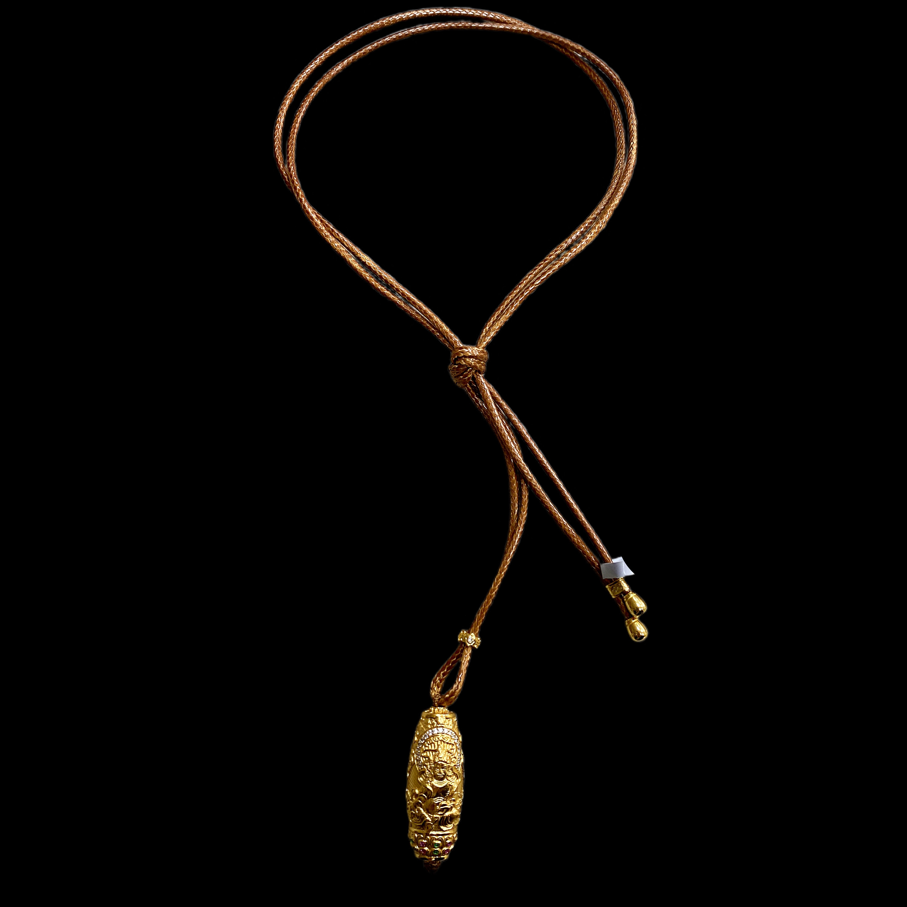 吊坠925银 N0601银项链（黄财神）孤品