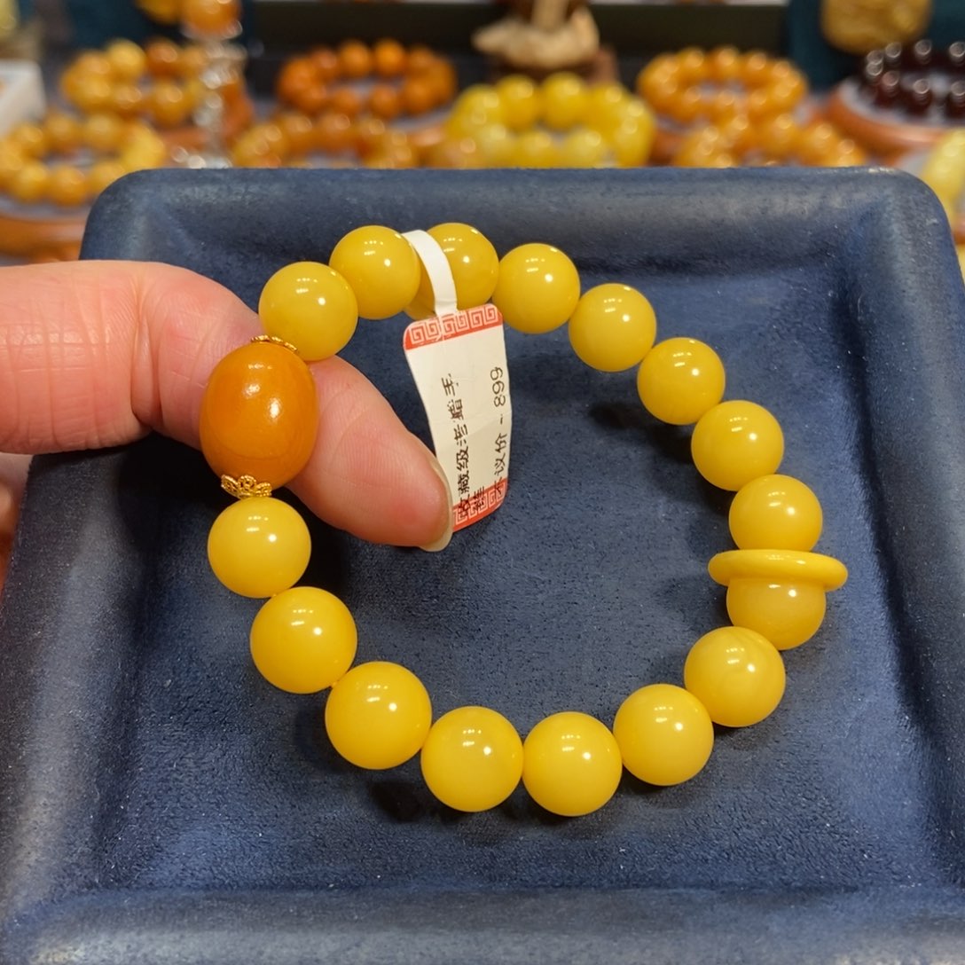 蜜蜡手链未镶嵌蜜蜡