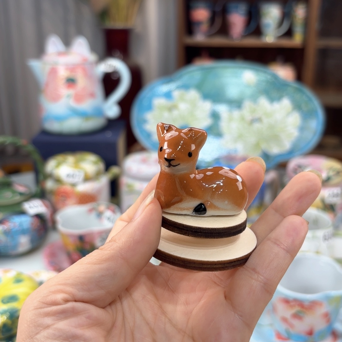 景德镇手绘高温釉下彩陶瓷茶具