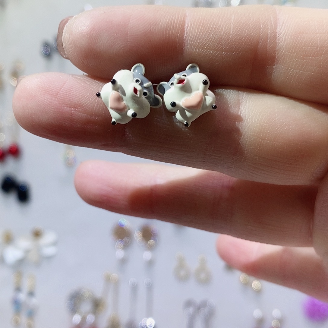 银S925镶嵌淡水珍珠耳饰