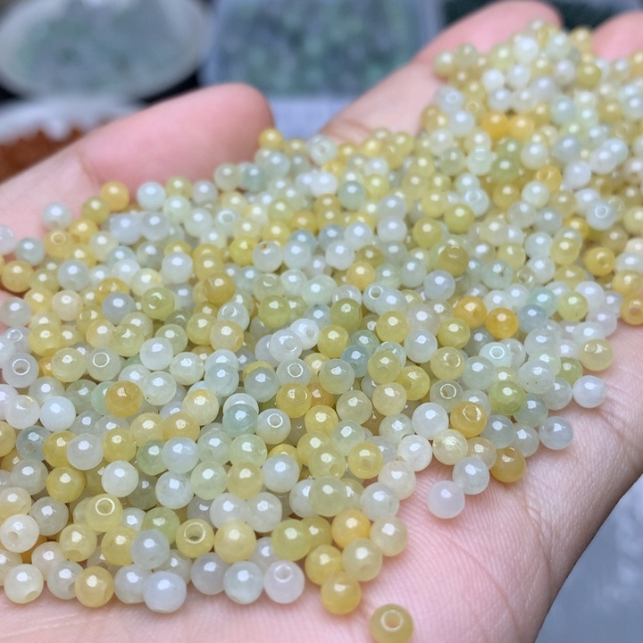 【闪购商品】未镶嵌翡翠手链卡3.5冰渐变黄100个