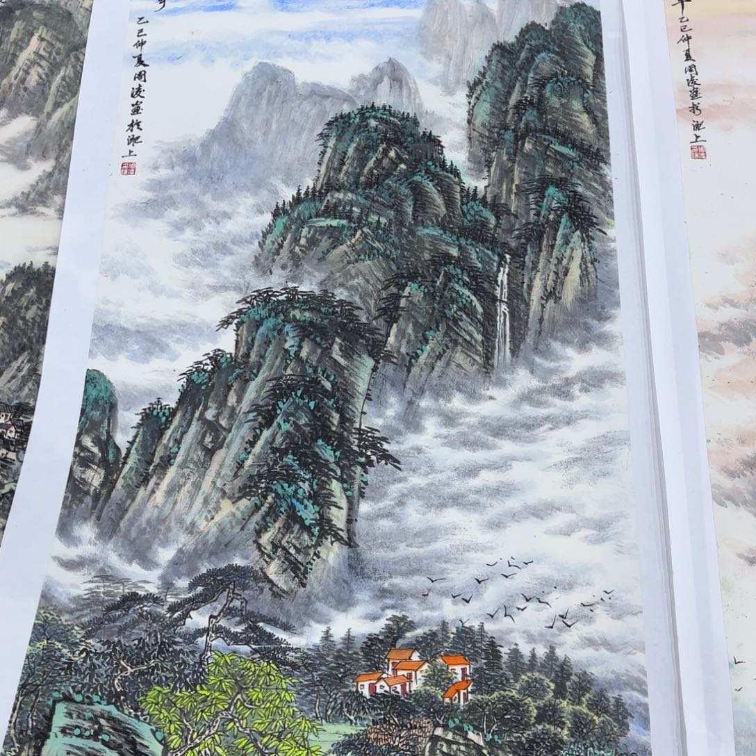 z***g国画周凌四尺李欣主播