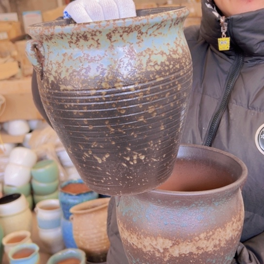 紫砂花盆高21口19————-