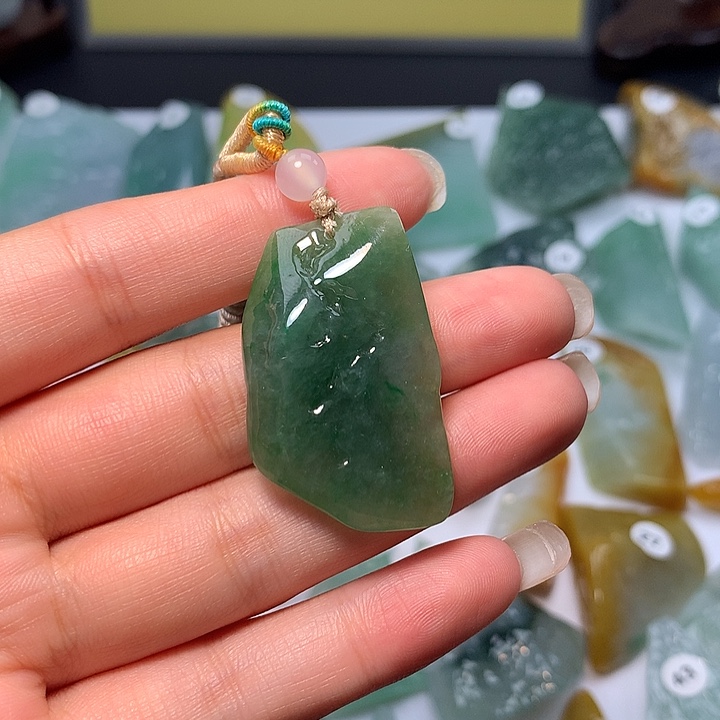 未镶嵌定制翡翠冰胶随形