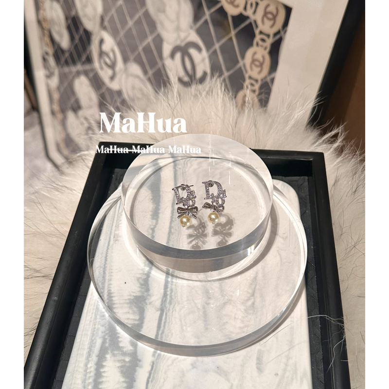 铜合金仿珍珠项链 铜合金仿珍珠耳饰 P1822 流苏蝴蝶结耳环