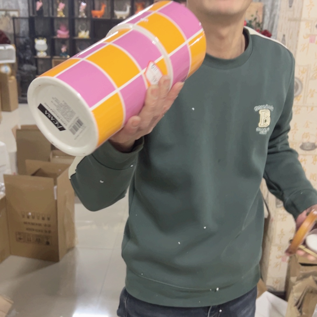 红陶红陶红陶红陶太*义两个格子花瓶