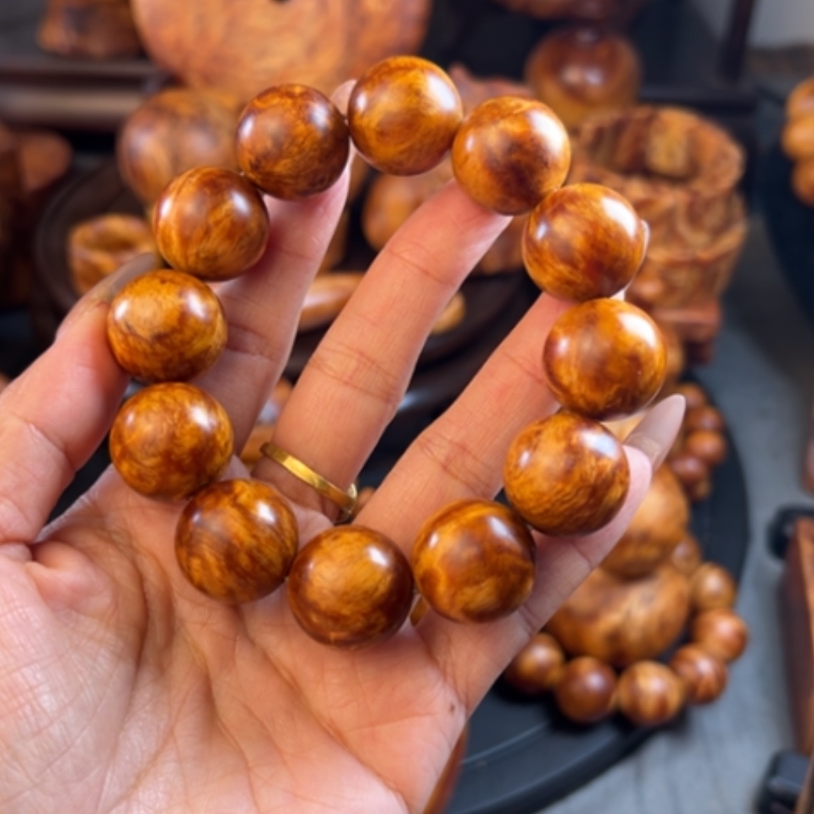 【闪购商品】松木（琥珀木）手串/手链笑*极