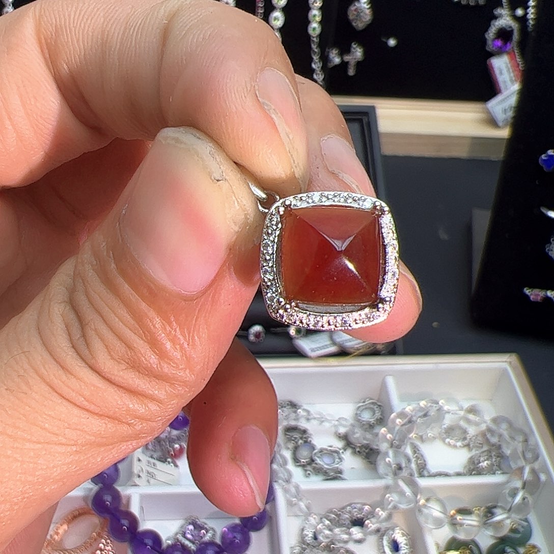 紫晶珠宝半成品银S925镶嵌