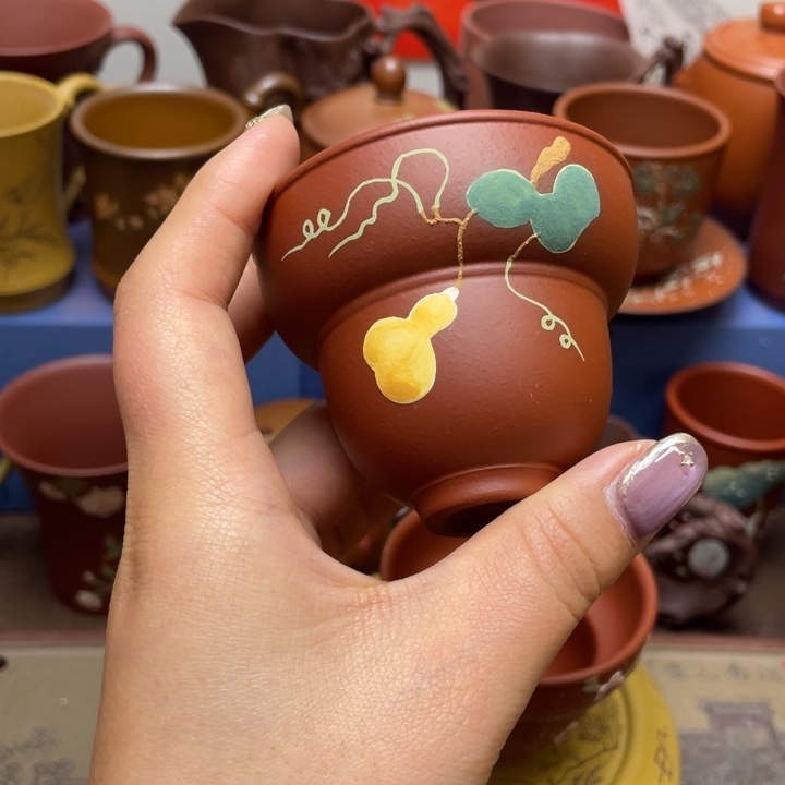 紫砂茶杯紫砂主人杯